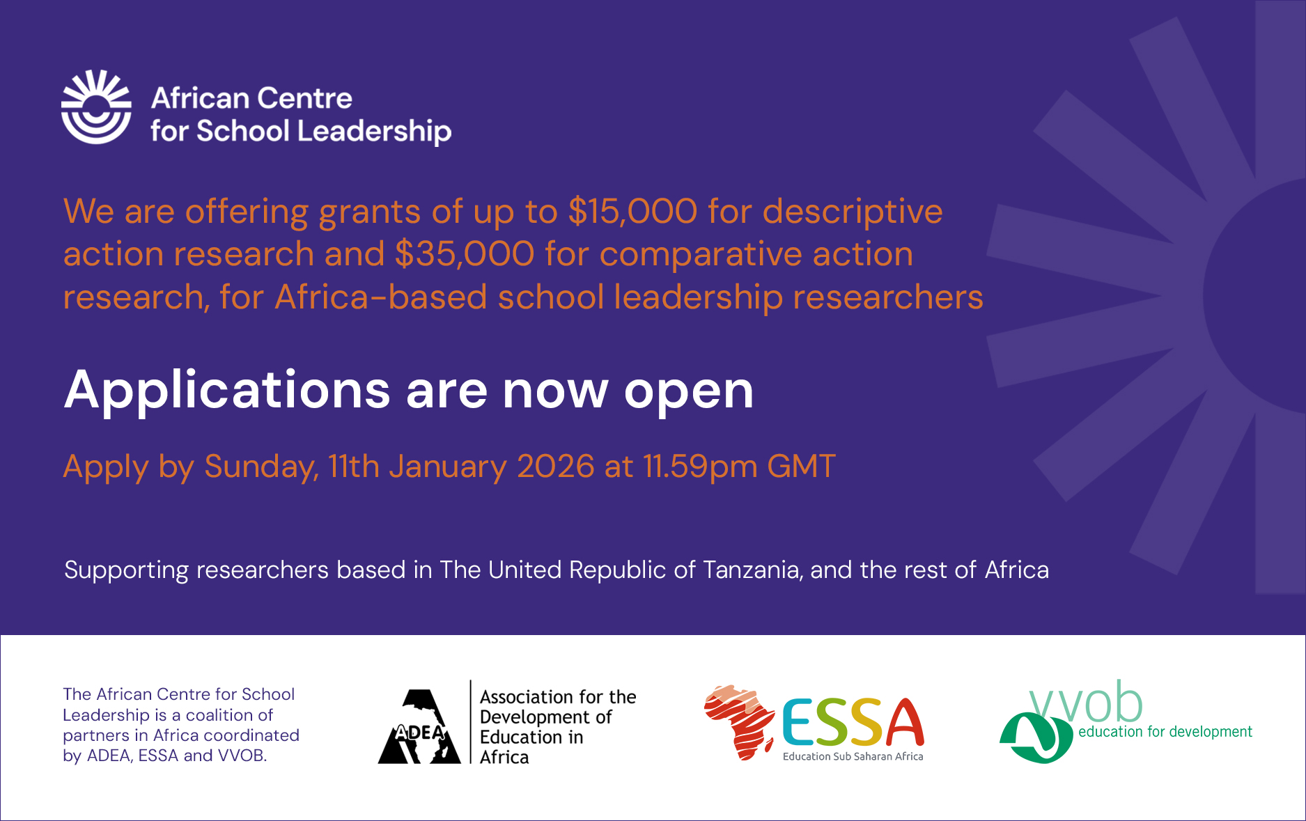 ESSA Grants for African Researchers