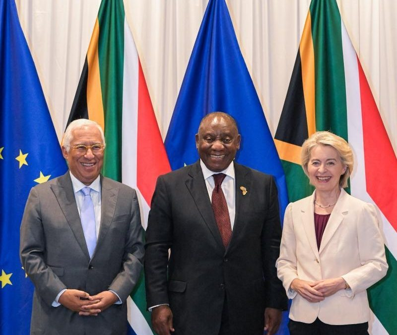 António Costa, Cyril Ramaphosa and Ursula von der Leyen. Source: EC - Audiovisual Service (© European Union, 2025)