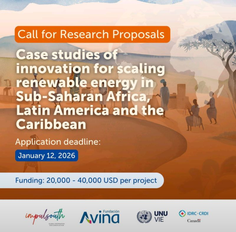 Fundación Avina: research on scaling renewable energy (RETs) among vulnerable groups in Sub-Saharan Africa and Latin America.