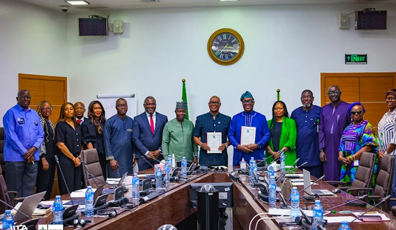 Representatives of the African Development Bank Group, IITA, and the TAAT team during the signing ceremony of the $16.61 million TAAT‑III grant agreement in Abuja.